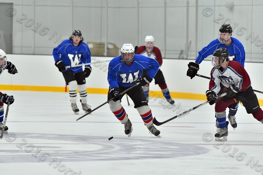 Wheaton College Men\'s Ice Hockey vs Middlesex Community College. - Photo By: KEITH NORDSTROM